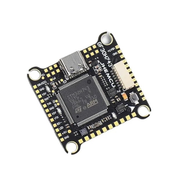 Vente en gros JHEMCU GF30H743 H743 Contrôleur de vol 480MHZ ICM-42688-P double baromètre OSD 128M Black Box Dual BEC 3-6S pour drone RC